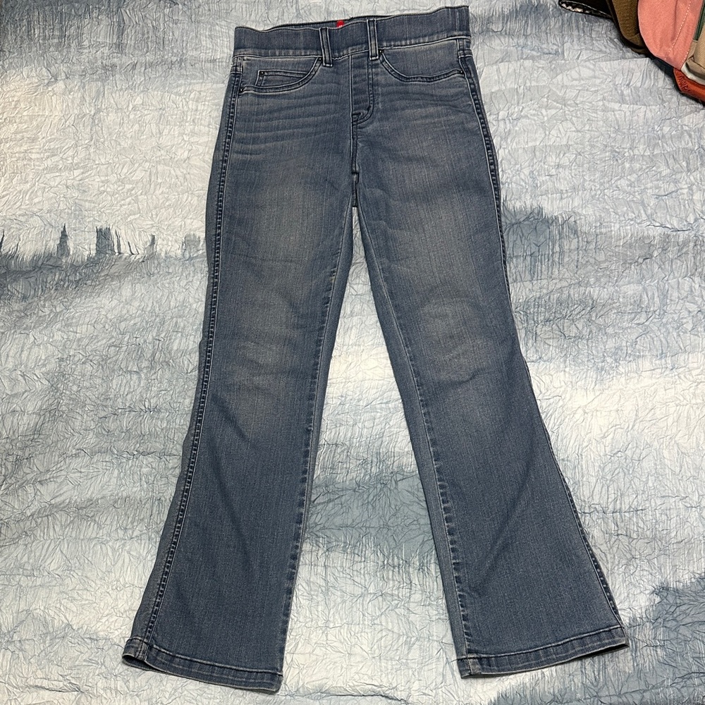 64. SPANX Flare Jeans in Classic Blue